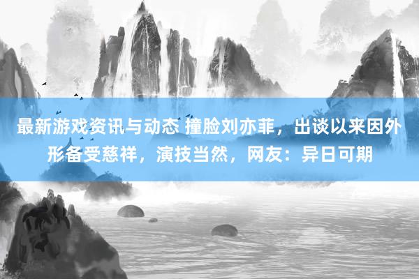 最新游戏资讯与动态 撞脸刘亦菲，出谈以来因外形备受慈祥，演技当然，网友：异日可期