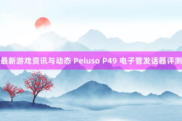 最新游戏资讯与动态 Peluso P49 电子管发话器评测